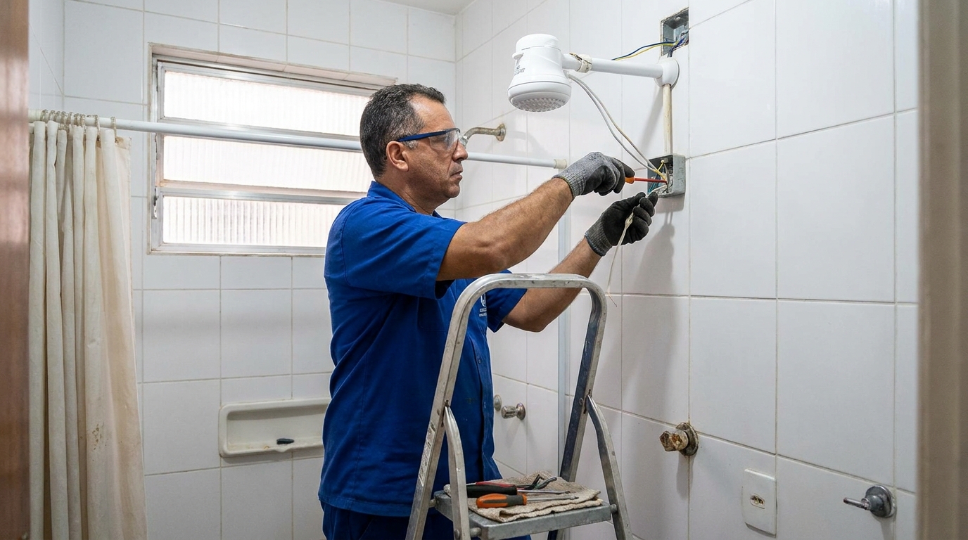Instalacao de chuveiro eletrico em Recife‑PE