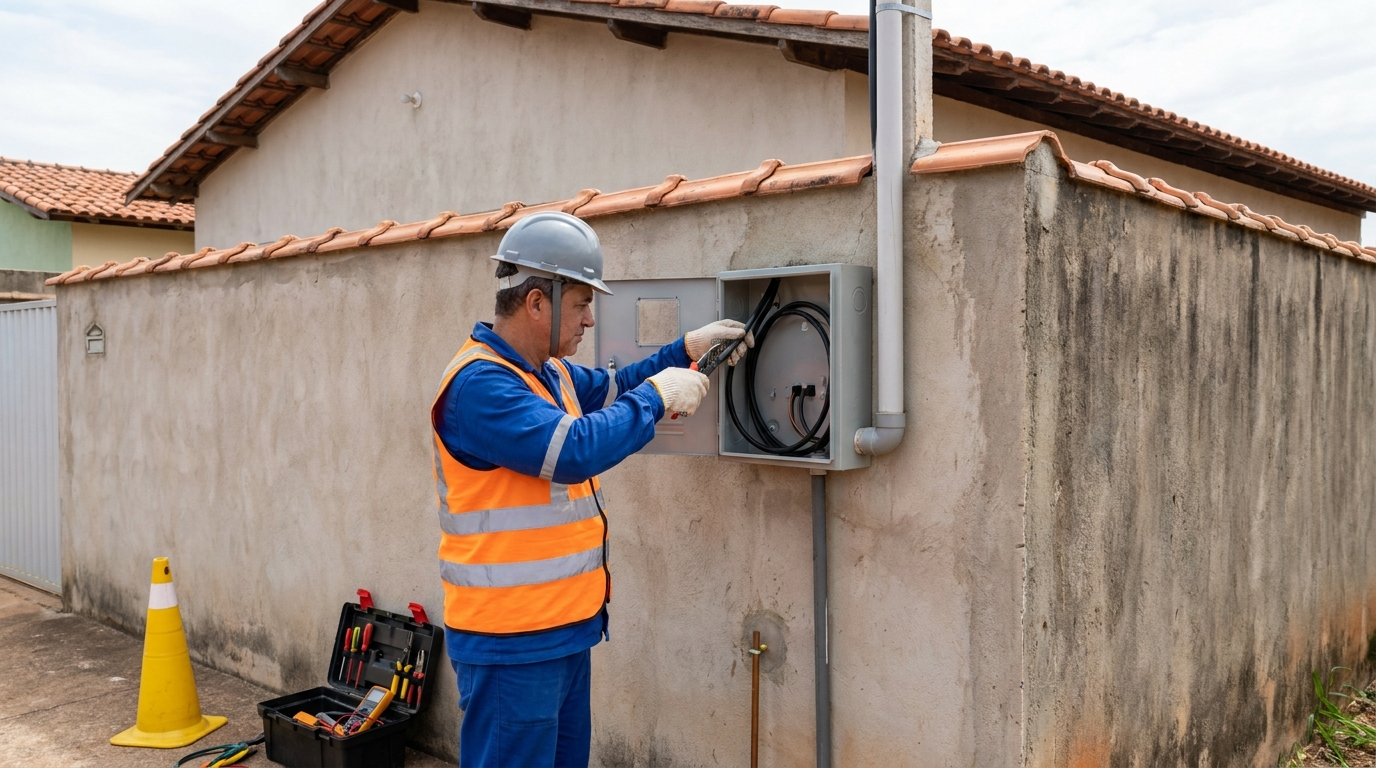 Instalacao de padrao de energia profissional em Recife‑PE